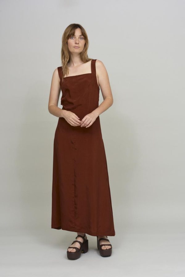 Cus LONG Dress Bordeaux