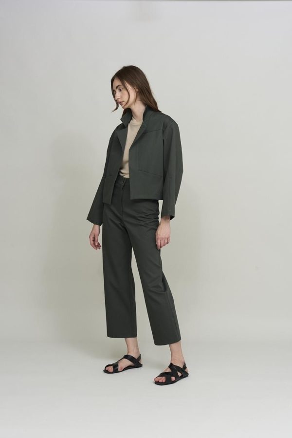 Cus PIECES Jacket Emerald Green