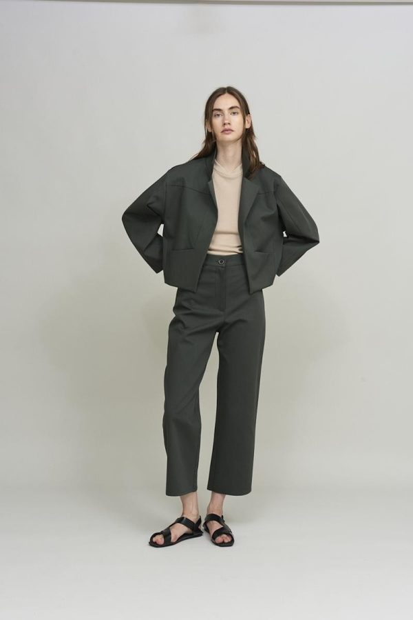 Cus PIECES Jacket Emerald Green