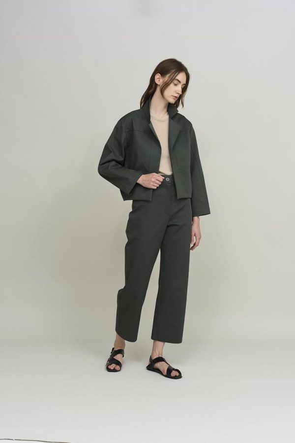 cus PIECES Jacket Emerald Green