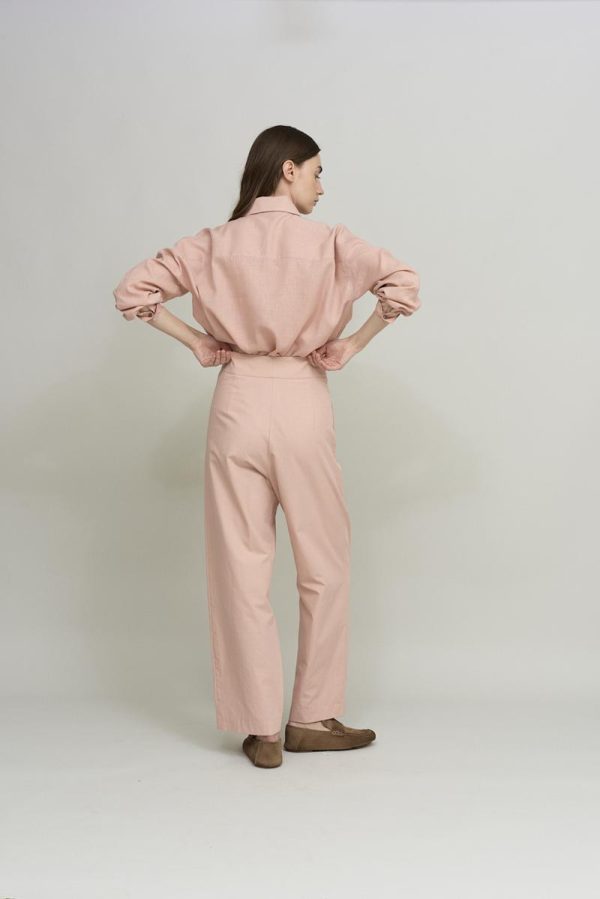 Cus PLEATED Pant Pink