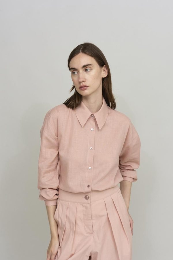 cus PLEATED Pant Pink