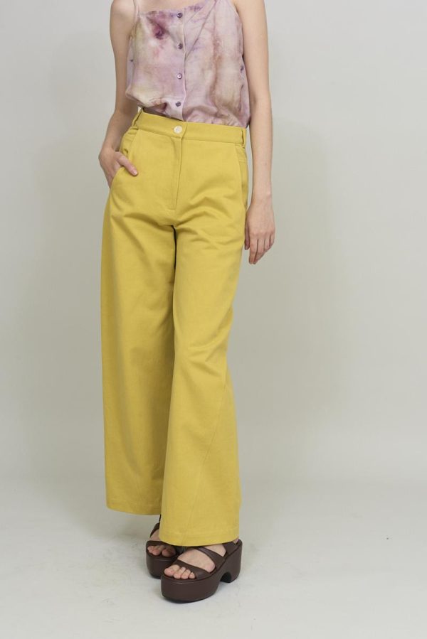 Cus POCKETS PANT Yellow