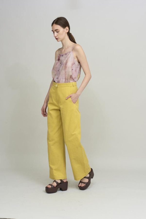 Cus POCKETS PANT Yellow