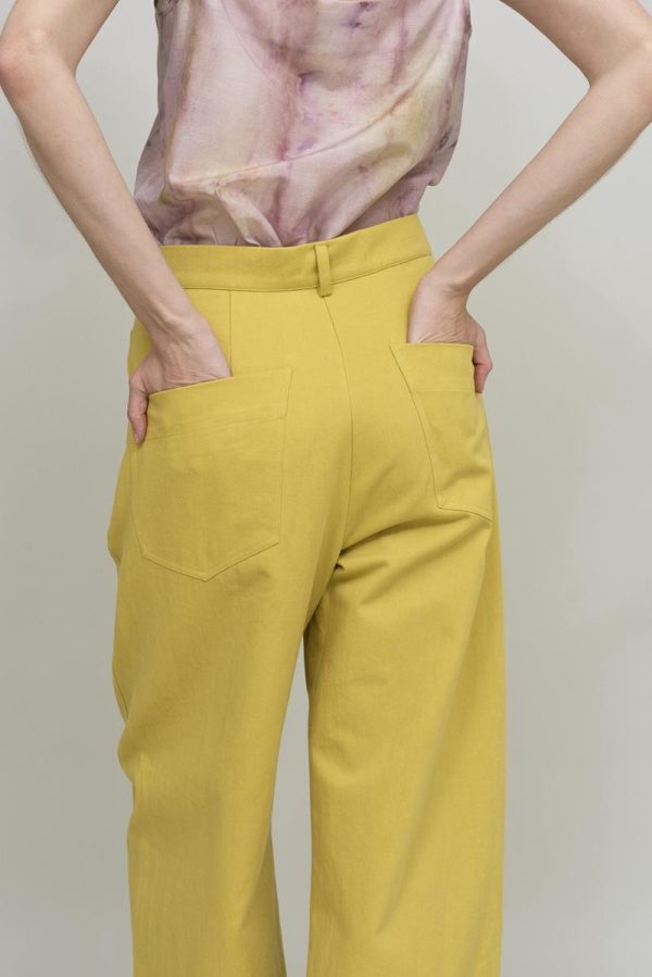 Cus POCKETS PANT Yellow