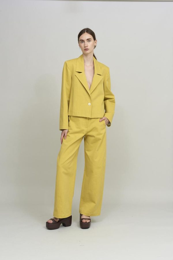 cus POCKETS PANT Yellow