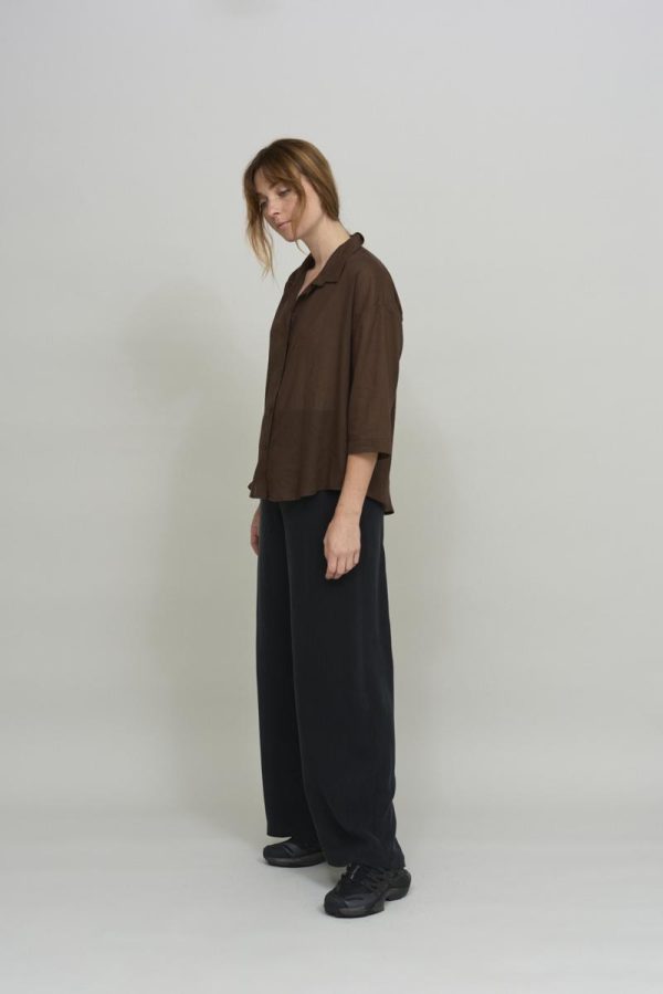 Cus RELAXED Shirt Brown