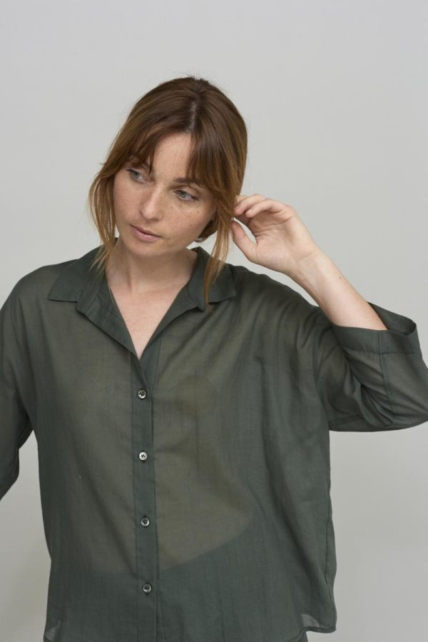 cus RELAXED Shirt Green