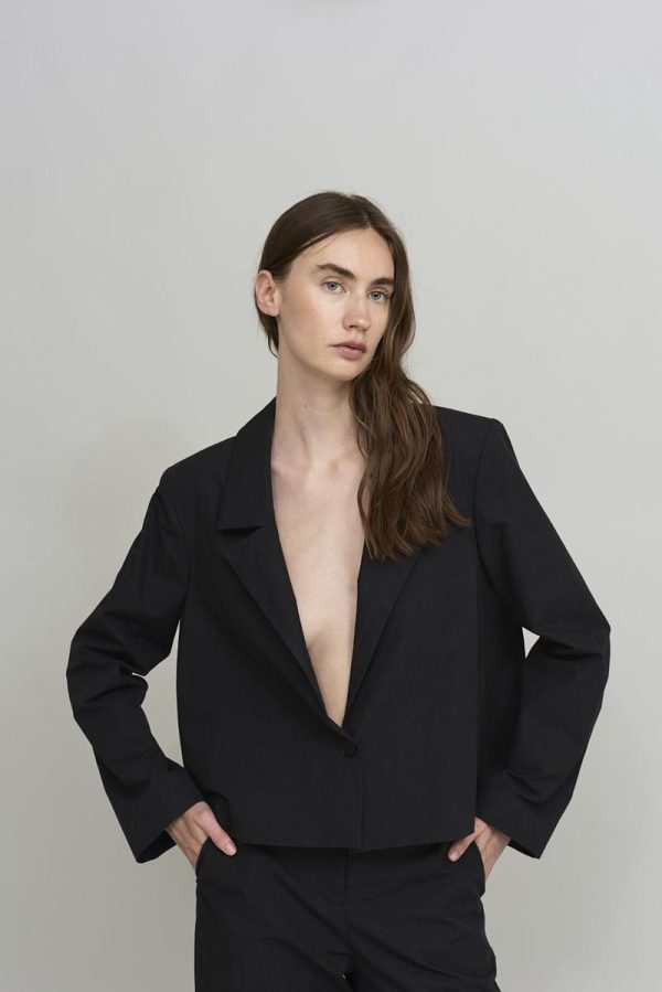 Cus SHOULDER PAD Blazer Black