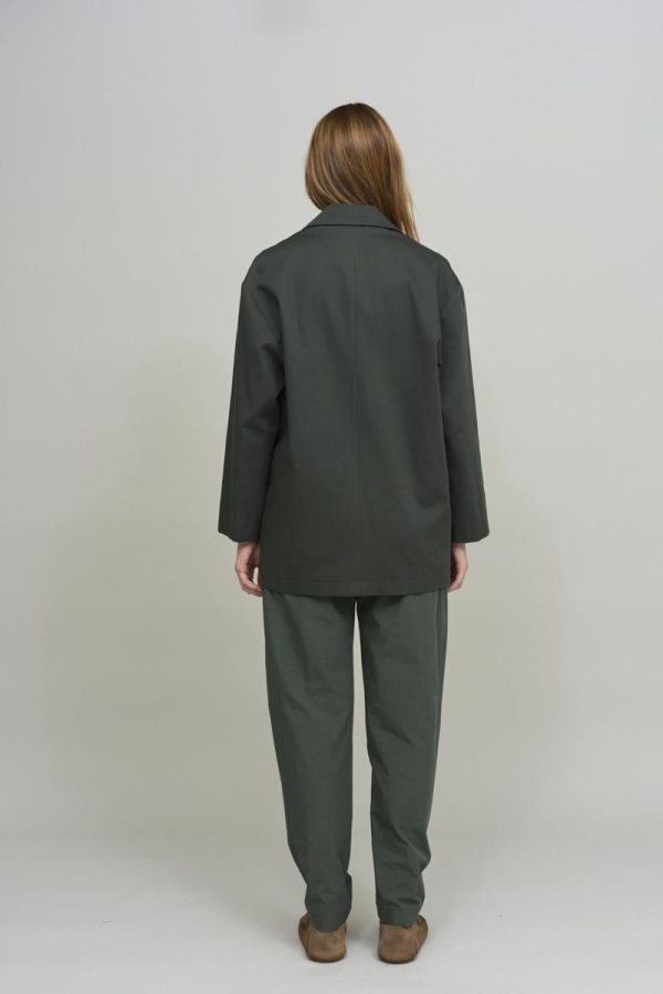 Cus SINGLE BUTTONED Blazer Green