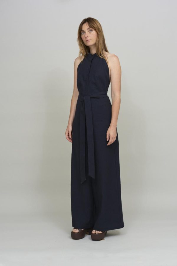 Cus SMOKING Jumpsuit Navy Blue