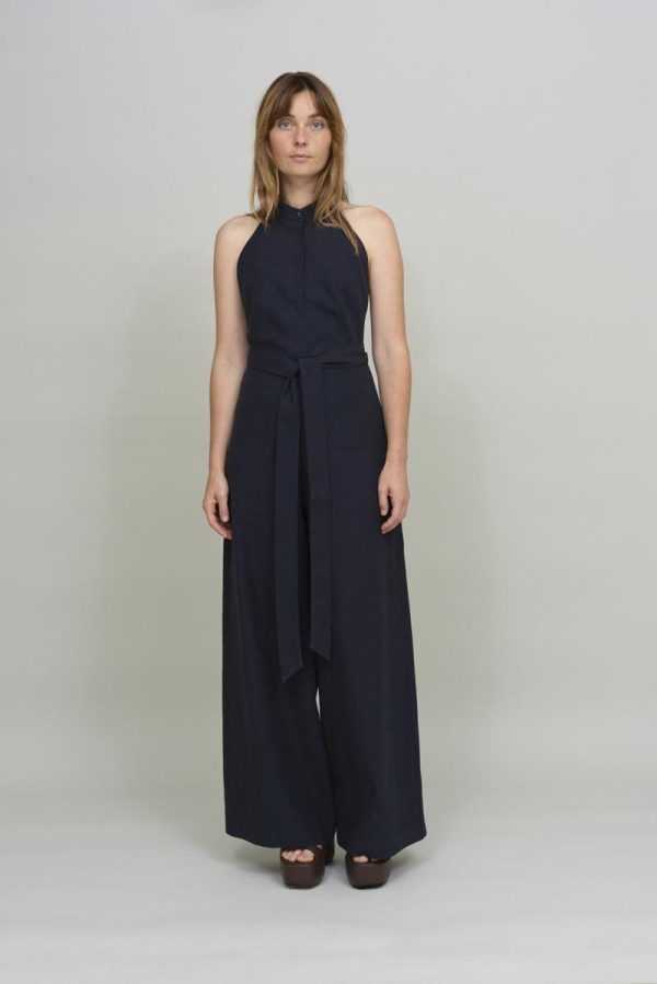 Cus SMOKING Jumpsuit Navy Blue