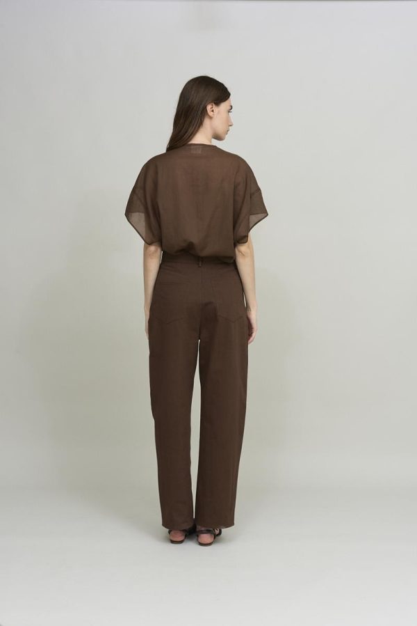 Cus STRAIGHT LEG Pant Brown