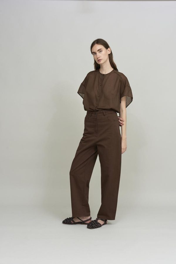 Cus STRAIGHT LEG Pant Brown