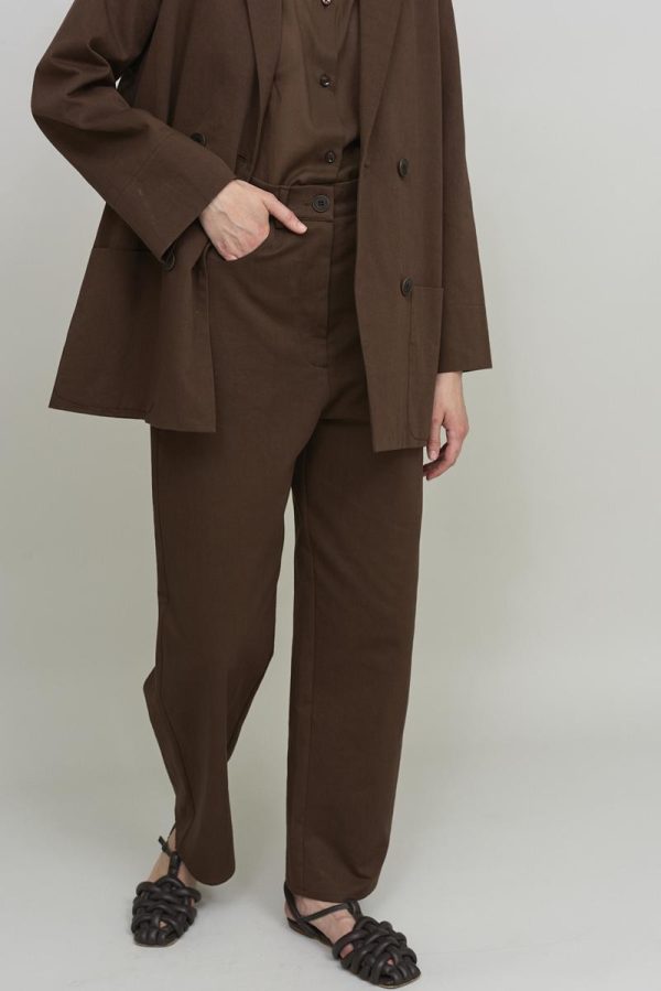 Cus STRAIGHT LEG Pant Brown