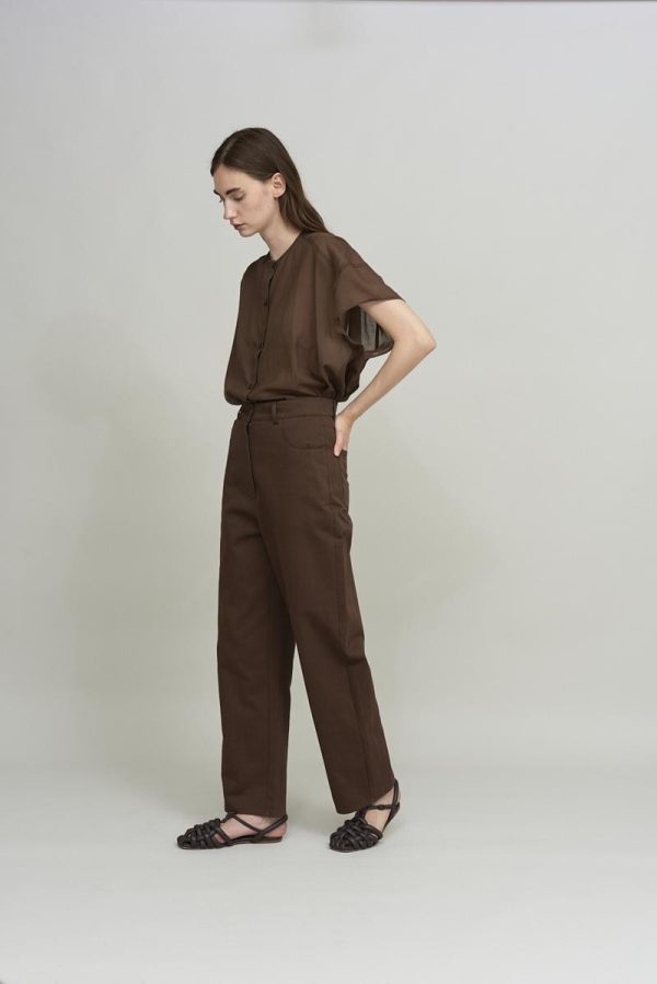 cus STRAIGHT LEG Pant Brown