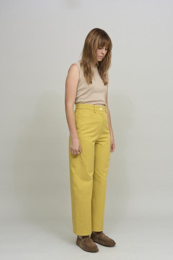 Cus STRAIGHT LEG Pant Yellow