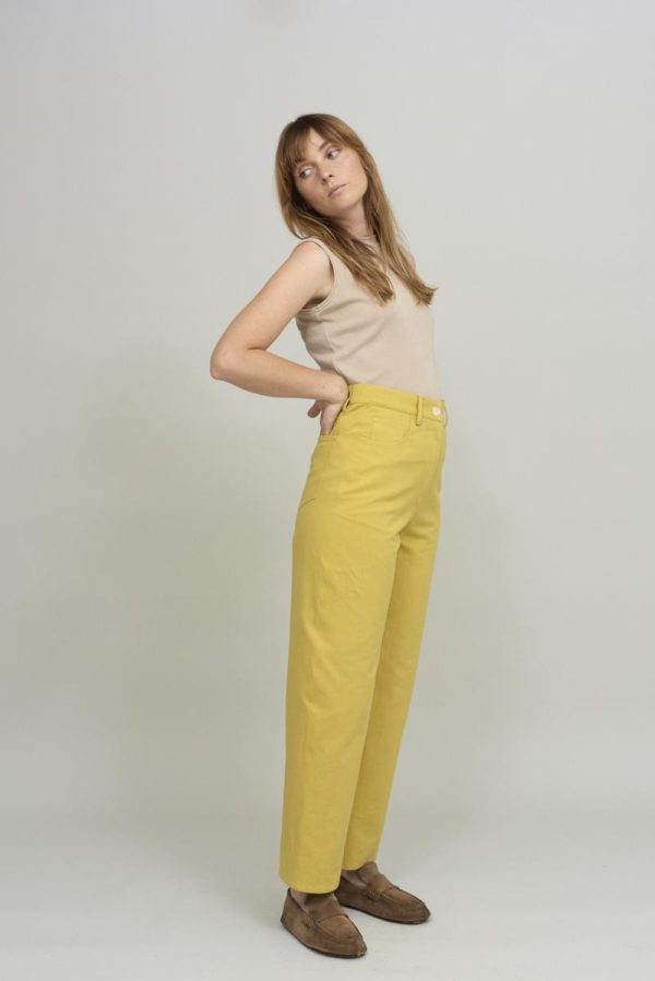 cus STRAIGHT LEG Pant Yellow