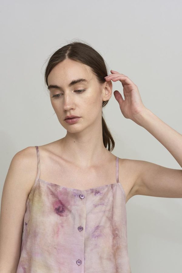 cus STRAP TOP Pink Print