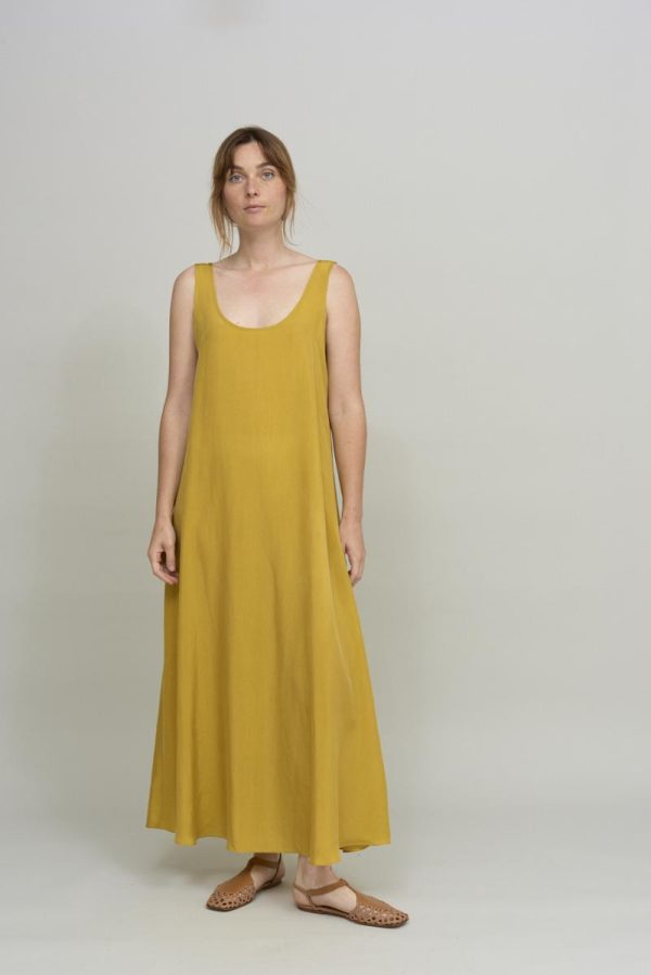 Cus TANK Dress Yellow