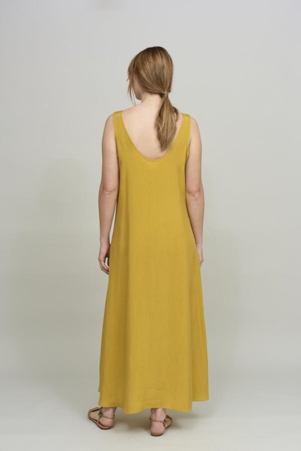 Cus TANK Dress Yellow