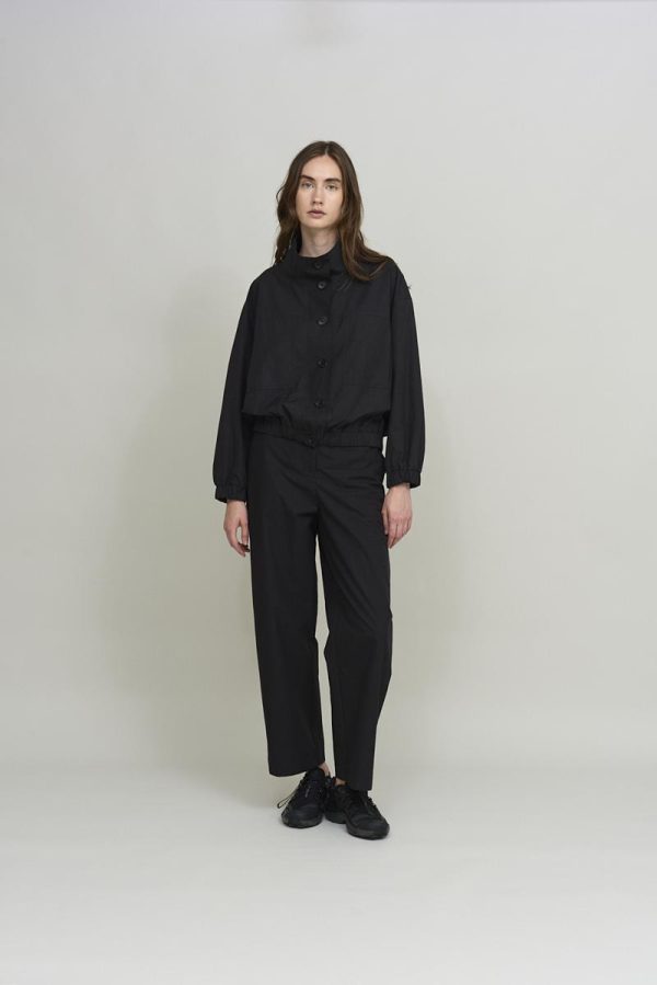 Cus WIDE NECK Jacket Black