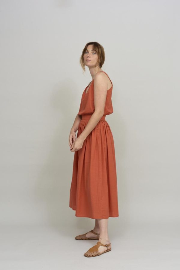 cus WIDE PANT Skirt Rouge