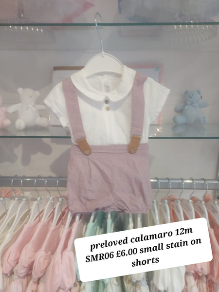 cute couture PRELOVED Calamaro Outfit 12m SMR06