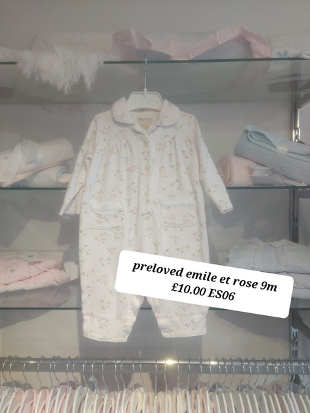 cute couture PRELOVED Emile et Rose Pjs 9m ES06