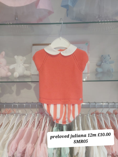 cute couture PRELOVED Juliana Outfit 12m SMR05