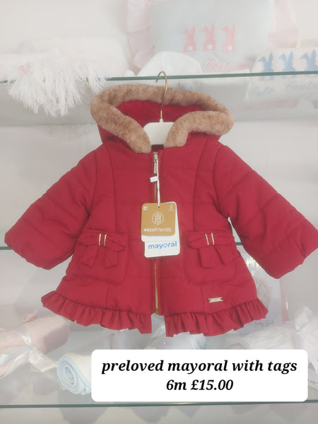 cute couture PRELOVED Mayoral Coat 6m JR25