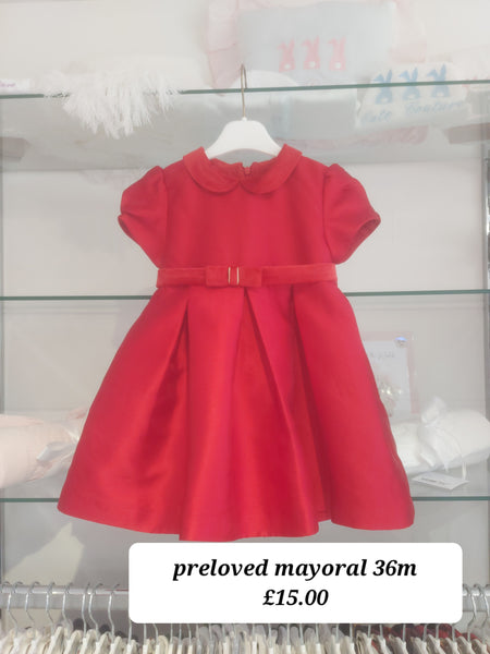 cute couture PRELOVED Mayoral Dress 36m JR09