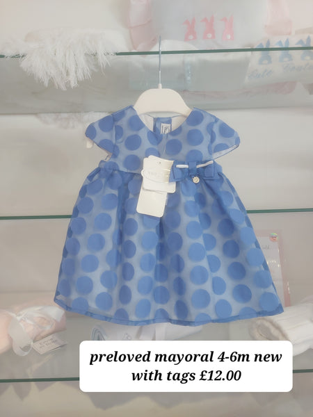cute couture PRELOVED Mayoral Dress 4-6m JR18