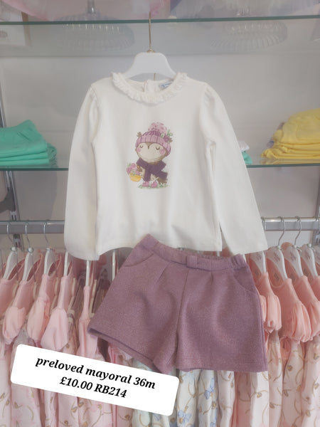 cute couture PRELOVED Mayoral Outfit 36m RB214