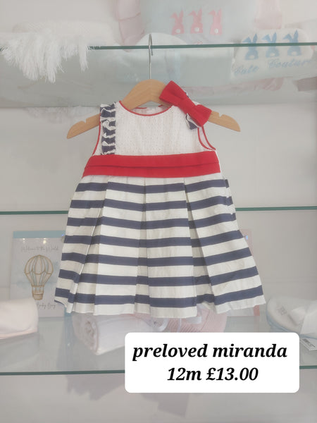 cute couture PRELOVED Miranda Dress 12m RB05