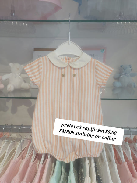 cute couture PRELOVED Rapife Romper 9m SMR09