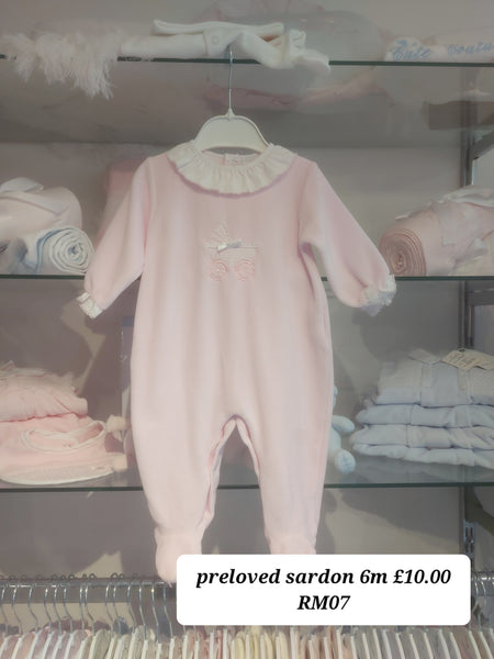 cute couture PRELOVED Sardon Babygrow 6m RM07