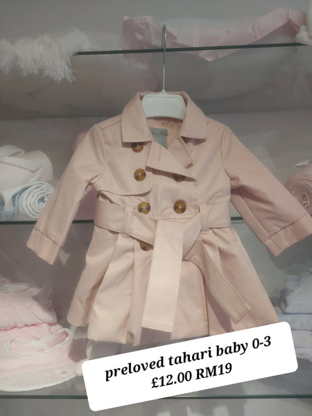 cute couture PRELOVED Tahari Baby Coat 0-3m RM19