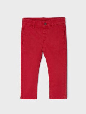 cute couture NEW AW23 Mayoral Boys Chino Trousers Red/47 521