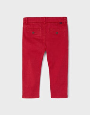 Cute Couture NEW AW23 Mayoral Boys Chino Trousers Red/47 521