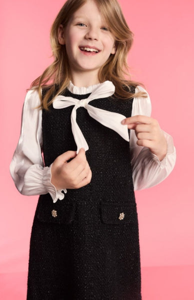 Cute Couture NEW AW24 BCBG Chanel Tweed Dress BLACK