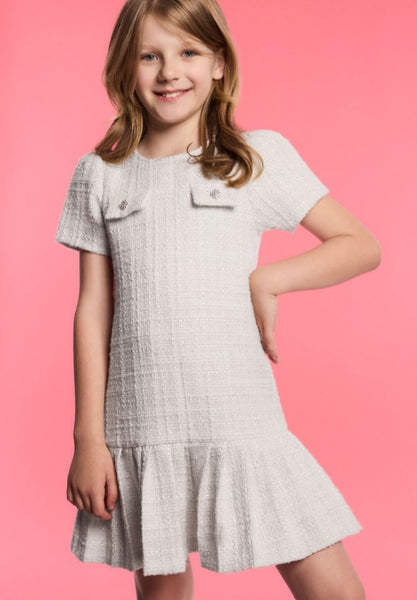 Cute Couture NEW AW24 BCBG Chanel Tweed Dress CREAM