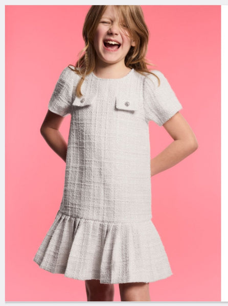 Cute Couture NEW AW24 BCBG Chanel Tweed Dress CREAM