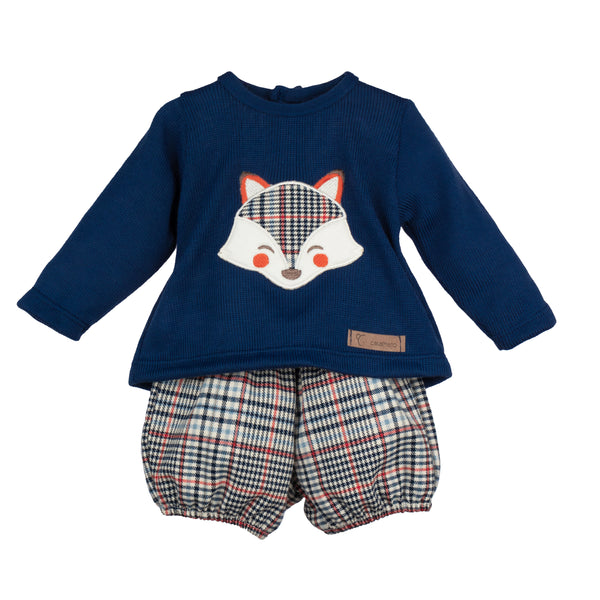 cute couture NEW AW24 Calamaro Checked Fox Jam Pants Outfits 11056