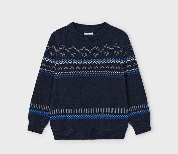 cute couture NEW AW24 Mayoral Boys Jumper 4344 blue/black 15
