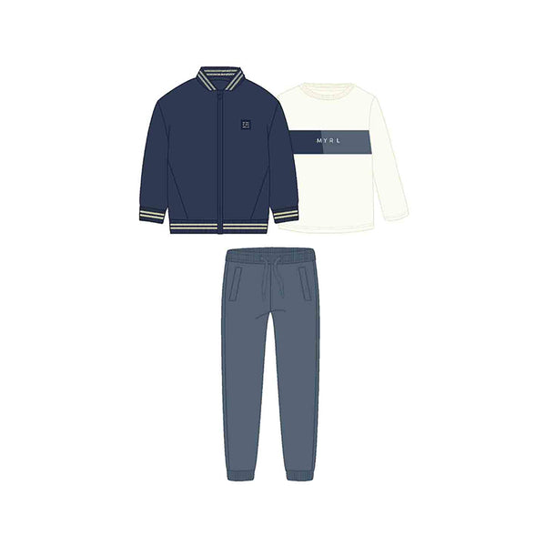 cute couture NEW AW25 Mayoral Boys 3 Piece Tracksuit 4810 Navy 79