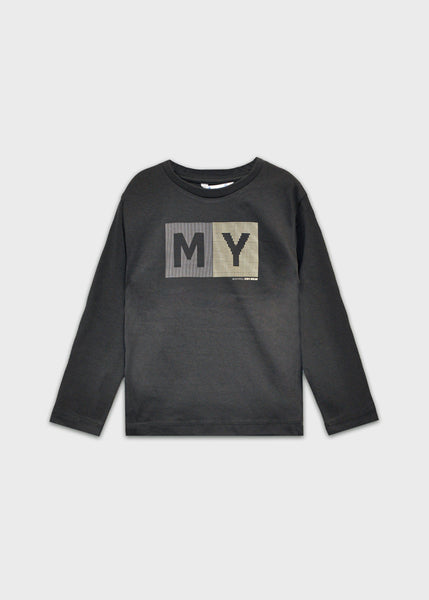 Cute Couture NEW AW25 Mayoral Boys Long Sleeve T Shirt 173 Black 78