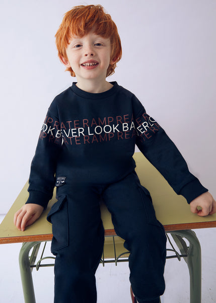 cute couture NEW AW25 Mayoral Boys Tracksuit 4809 Navy 73