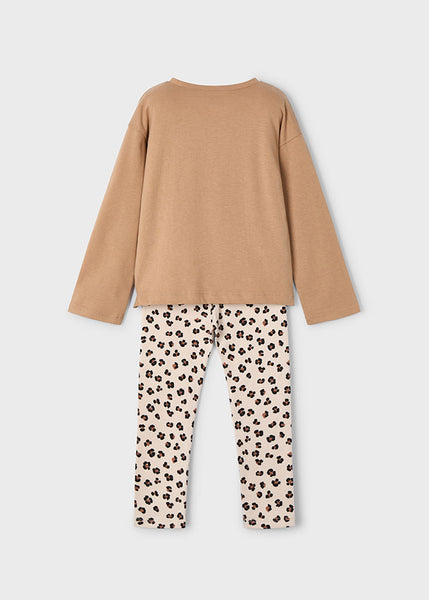 Cute Couture NEW AW25 Mayoral Girls Leggings Set 4719 Camel