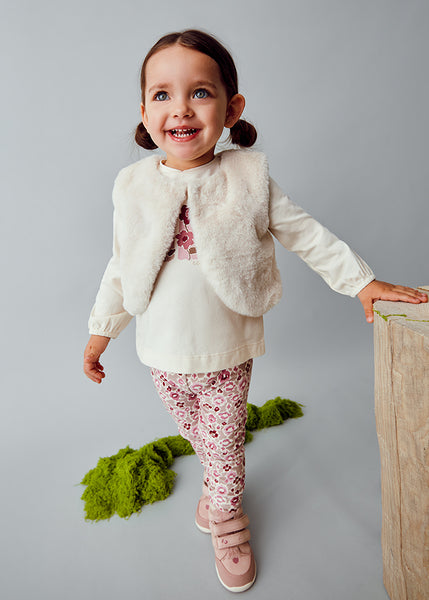 cute couture NEW AW25 Mayoral Girls Leggings Set with Gilet 2739 32